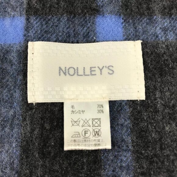 NOLLEY'S Check pattern Fringe Apparel Accessories Scarf Stole/Shawl Scarf wo... - Picture 7 of 11